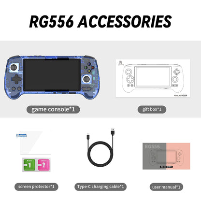 Consola de videojogos portátil ANBERNIC RG557, leitor de videojogos RG556, ecrã AMOLED de 5,48" 1920*1080, Android 14, Wi-Fi, Bluetooth 5.3