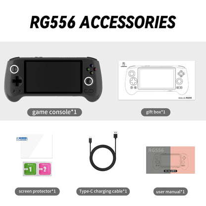 Consola de videojogos portátil ANBERNIC RG557, leitor de videojogos RG556, ecrã AMOLED de 5,48" 1920*1080, Android 14, Wi-Fi, Bluetooth 5.3