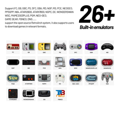 Console de videogame portátil Trimui Smart Pro com tela IPS de 4,96'' e sistema Linux, joystick com iluminação RGB, reprodutor de vídeo retrô Smartpro, presente