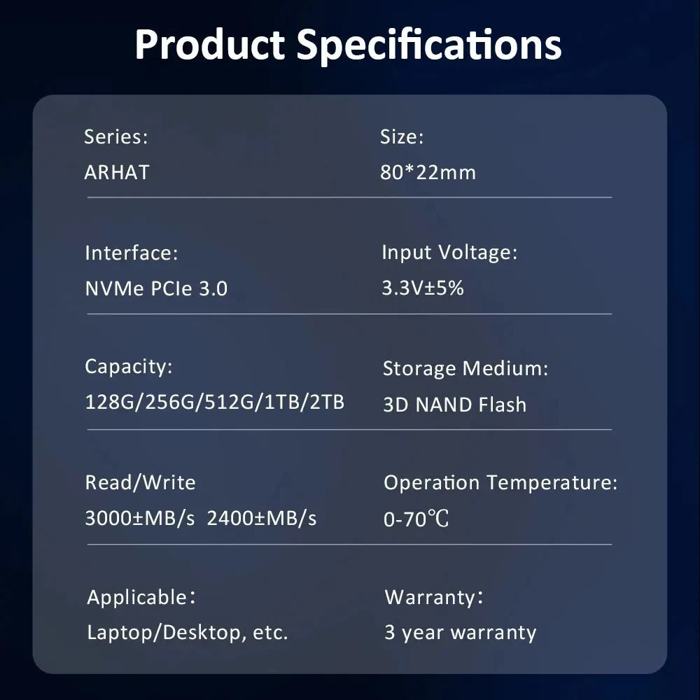 HUADISK M.2 NVMe PCIe SSD