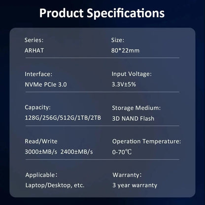 HUADISK M.2 NVMe PCIe SSD
