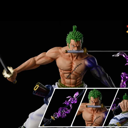 Nova figura de ação de anime de 20 cm de uma peça GK Roronoa Zoro, figura de ação em PVC, coleção de desenhos animados, modelo de boneca, presente, brinquedo e decoração