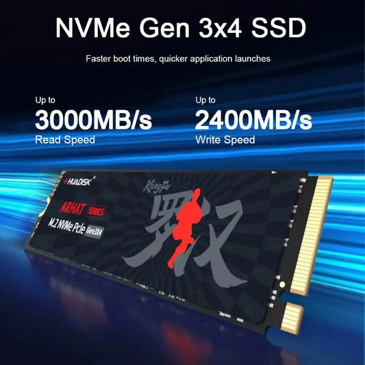 HUADISK M.2 NVMe PCIe SSD 128 GB 256 GB 512 GB Disco Rígido M2 NVMe 2280 1 TB 2 TB Unidade de Estado Sólido Interna para Laptop Desktop