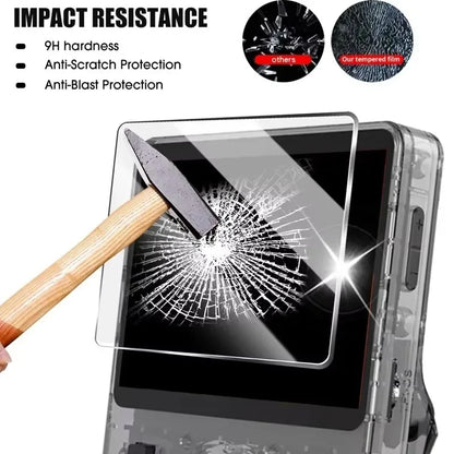 Capa 4 em 1 + vidro para console de jogos R36S